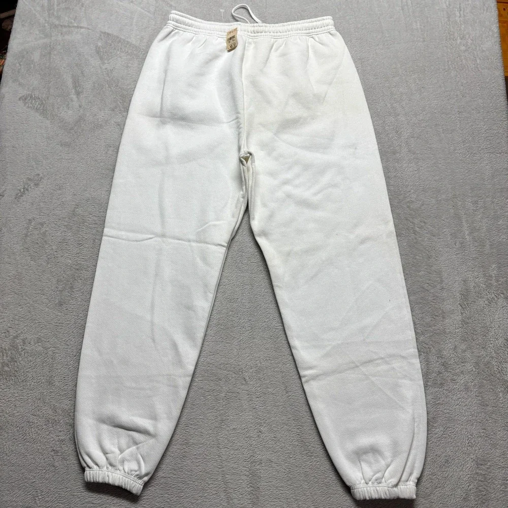 Vintage 90s Fruit Of The Loom Made In USA Sweatpants Joggers Deadstock White NWT